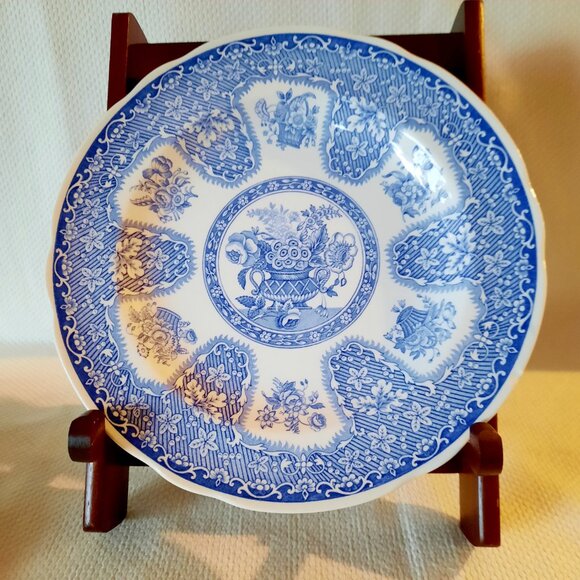 Set of 4 Spode Blue Room Collection Transfer Ware Plates, 9 1/4" - Picture 4 of 10